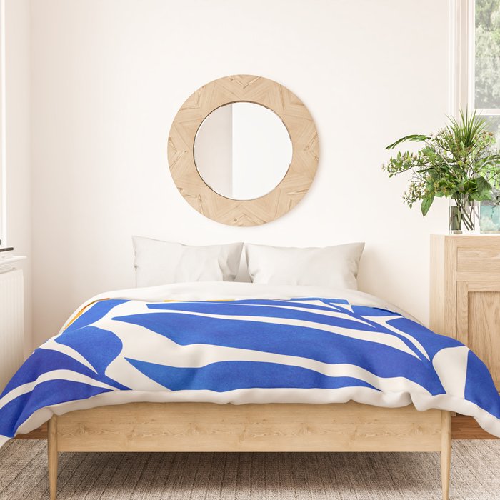 Community Garden Mid Century Abtract Duvet Cover Gallery Image 3