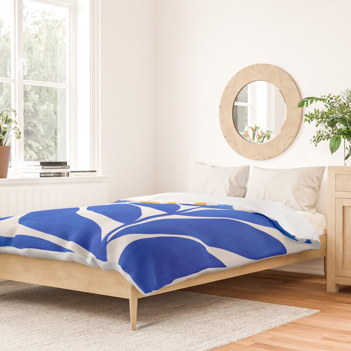 Community Garden Mid Century Abtract Duvet Cover Gallery Image 2