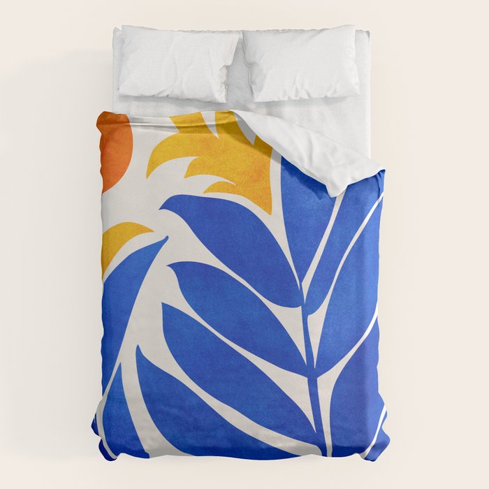 Community Garden Mid Century Abtract Duvet Cover Gallery Image 6
