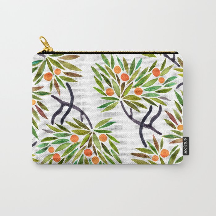 Bonsai Tree - Orange Fruit Carry All Pouch Gallery Image 1