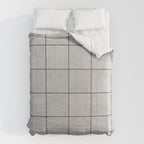 Large Grid Pattern - Grey Comforter Gallery Image 6