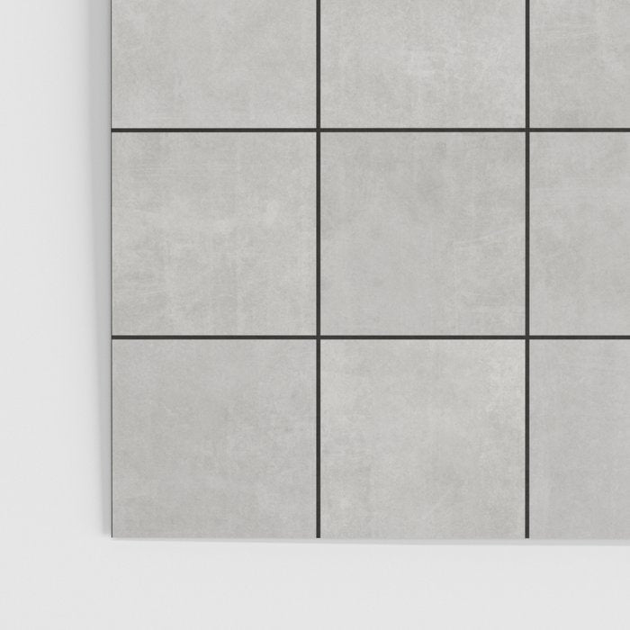 Large Grid Pattern - Grey Poster Gallery Image 3