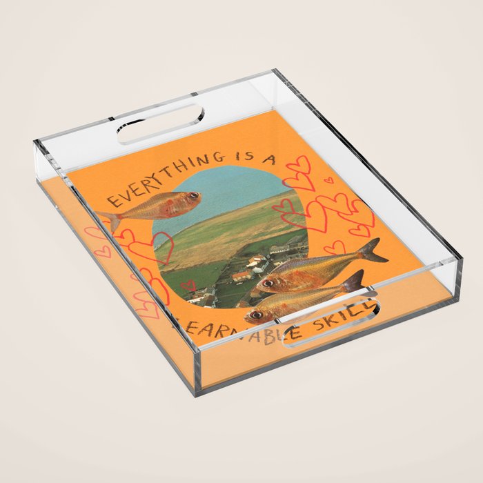 learnable skill Acrylic Tray Gallery Image 1
