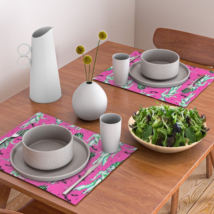 Bride of Frankenstein on Hot Pink Placemat Gallery Image 2