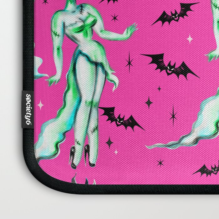 Bride of Frankenstein on Hot Pink Laptop Sleeve Gallery Image 3