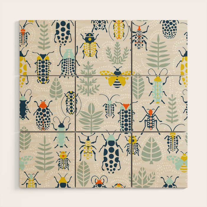 Beetle collection Wood Wall Art Gallery Image 1