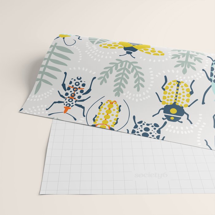 Beetle collection Wrapping Paper Gallery Image 2