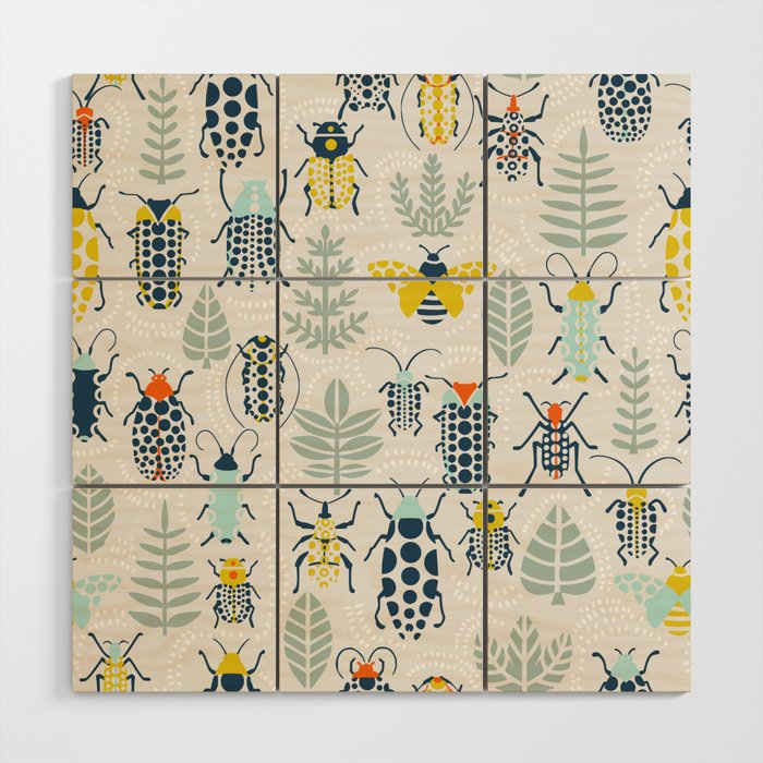 Beetle collection Wood Wall Art Gallery Image 1