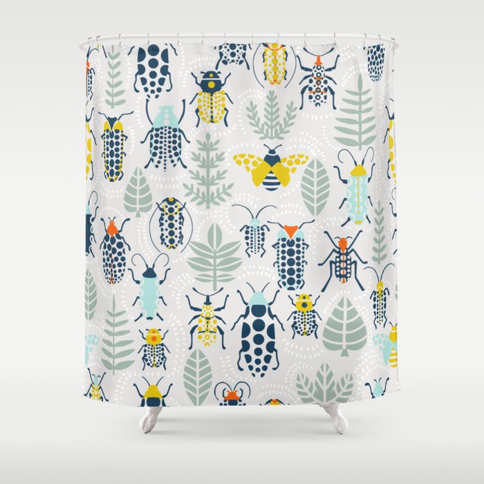 Beetle collection Shower Curtain Gallery Image 1