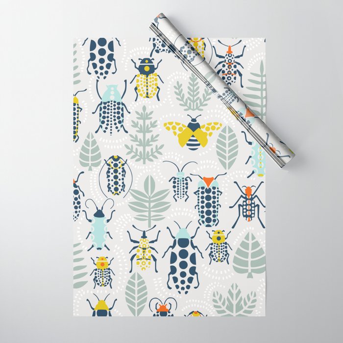 Beetle collection Wrapping Paper Gallery Image 1
