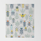 Beetle collection Throw Blanket Gallery Image 2