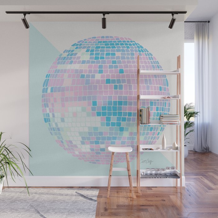 Disco Ball â Pastel Wall Mural Gallery Image 1