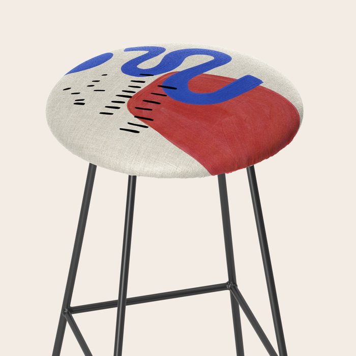Rainy Blue Wiggle Stool Gallery Image 2