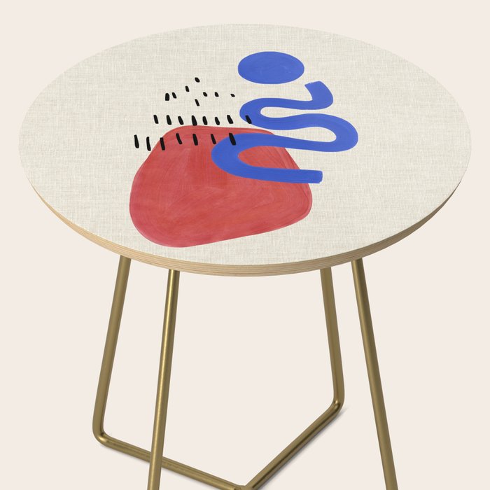 Rainy Blue Wiggle Side Table Gallery Image 2