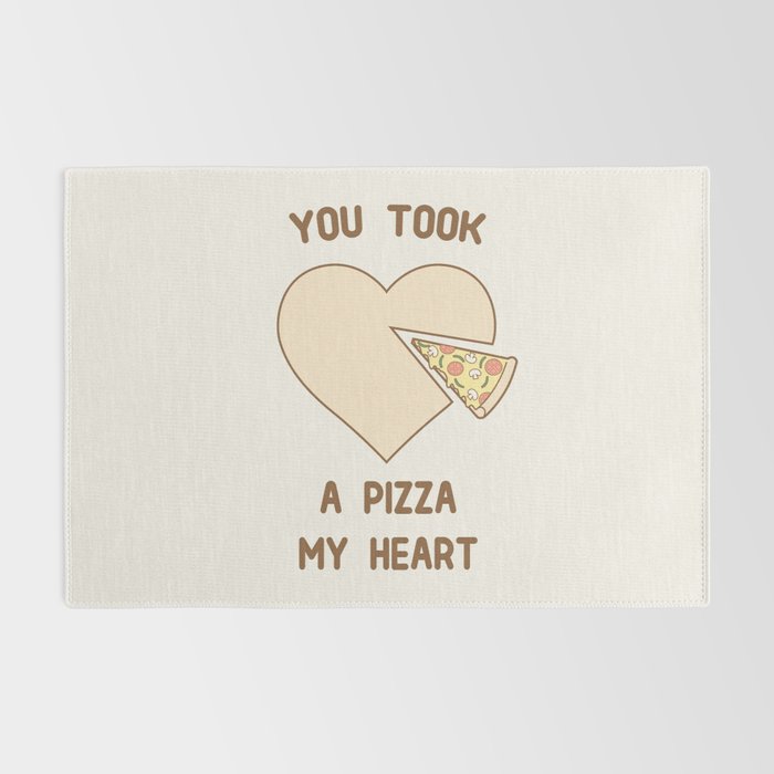 You took a pizza my heart Rug Gallery Image 2