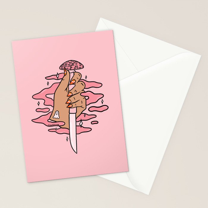 Mushroom Dagger Stationery Card Gallery Image 2