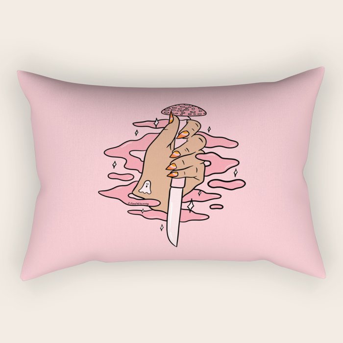 Mushroom Dagger Rectangular Pillow Gallery Image 1