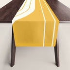 Two Tone Line Curvature LXXXIII Table Runner Gallery Image 1