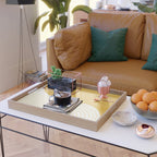 Two Tone Line Curvature LXXXIII Serving Tray Gallery Image 2