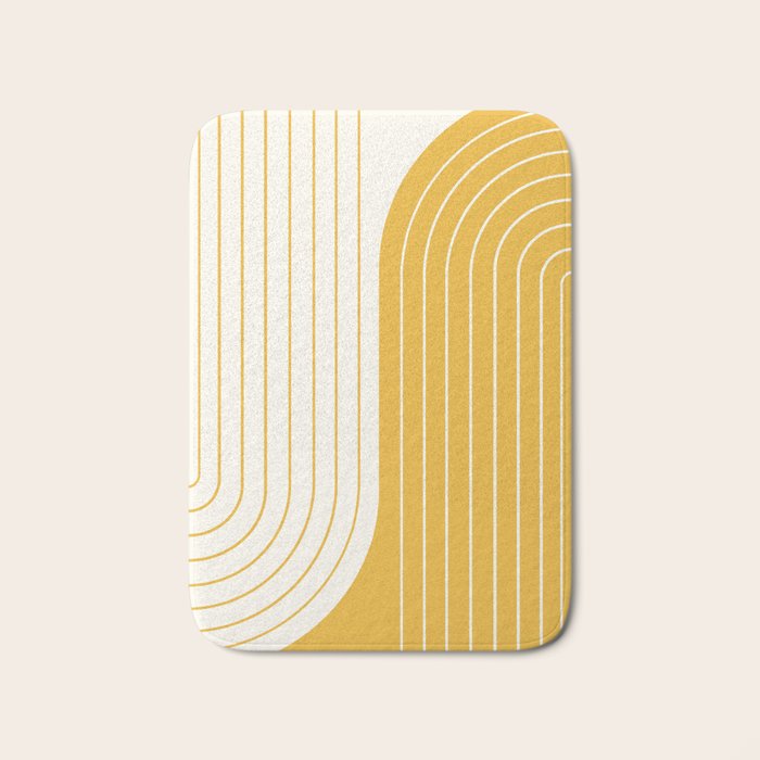 Two Tone Line Curvature LXXXIII Bath Mat Gallery Image 1