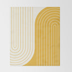 Two Tone Line Curvature LXXXIII Throw Blanket Gallery Image 2