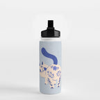 Purrcelin Cat - Pretty Delft Porcelain Kitty Water Bottle Gallery Image 2
