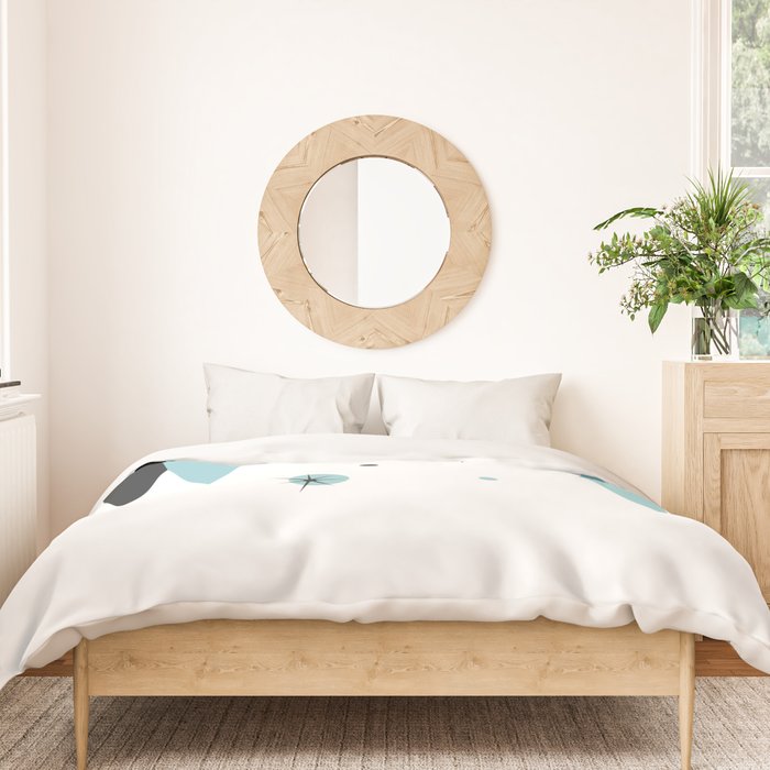 Vintage 1950s Mid Century Modern Design Duvet Cover Gallery Image 3