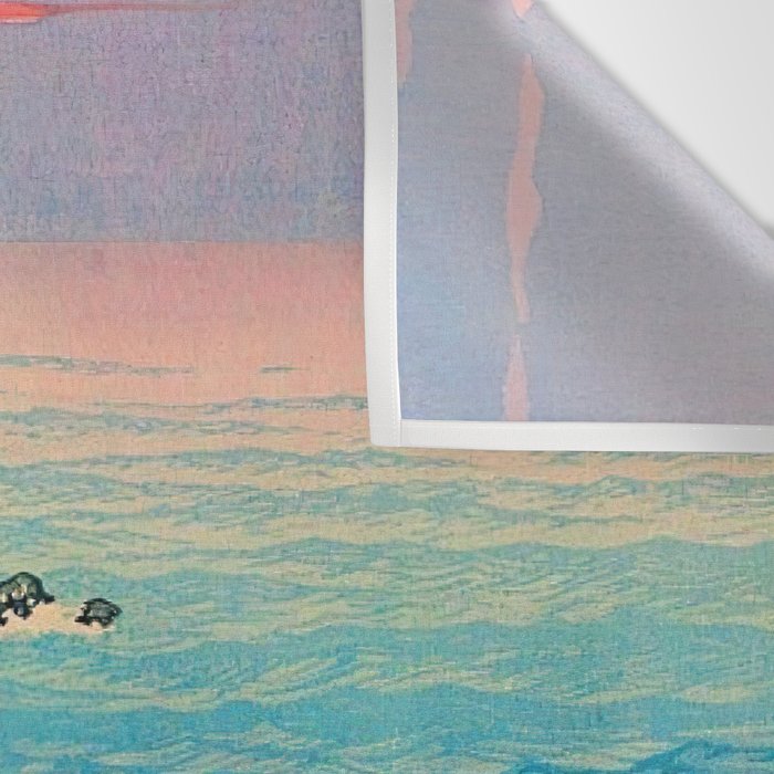 Morning of Cape Inubo by Kawase Hasui Wall Tapestry Gallery Image 3