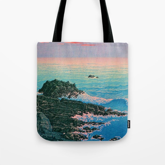Morning of Cape Inubo by Kawase Hasui Tote Bag Gallery Image 1
