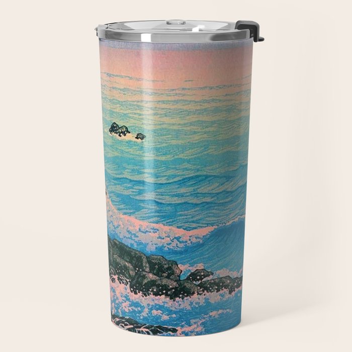 Morning of Cape Inubo by Kawase Hasui Travel Mug Gallery Image 2