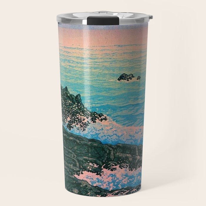 Morning of Cape Inubo by Kawase Hasui Travel Mug Gallery Image 1