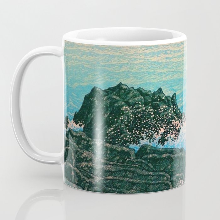 Morning of Cape Inubo by Kawase Hasui Coffee Mug Gallery Image 3