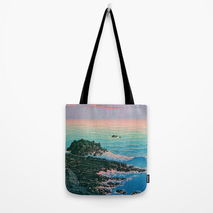 Morning of Cape Inubo by Kawase Hasui Tote Bag Gallery Image 2