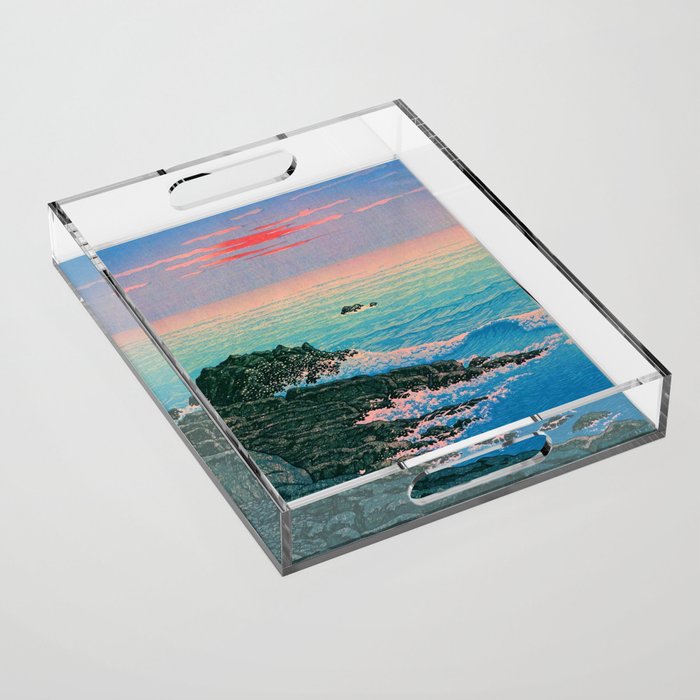 Morning of Cape Inubo by Kawase Hasui Acrylic Tray Gallery Image 1