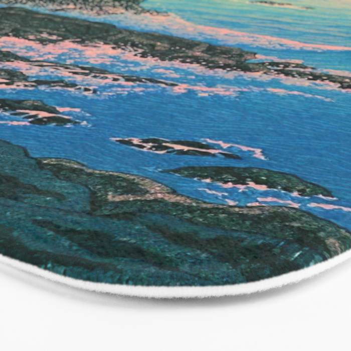 Morning of Cape Inubo by Kawase Hasui Bath Mat Gallery Image 3