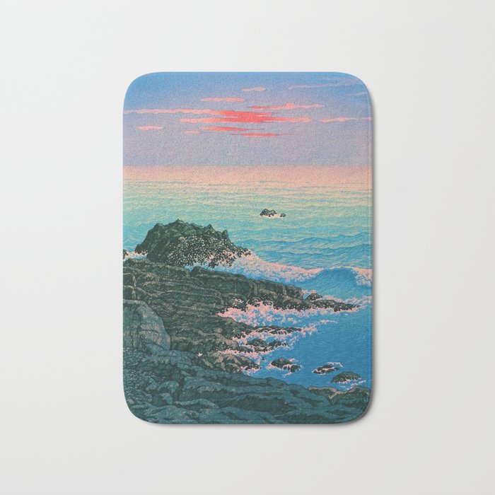 Morning of Cape Inubo by Kawase Hasui Bath Mat Gallery Image 1
