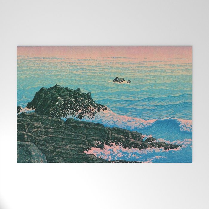 Morning of Cape Inubo by Kawase Hasui Welcome Mat Gallery Image 1