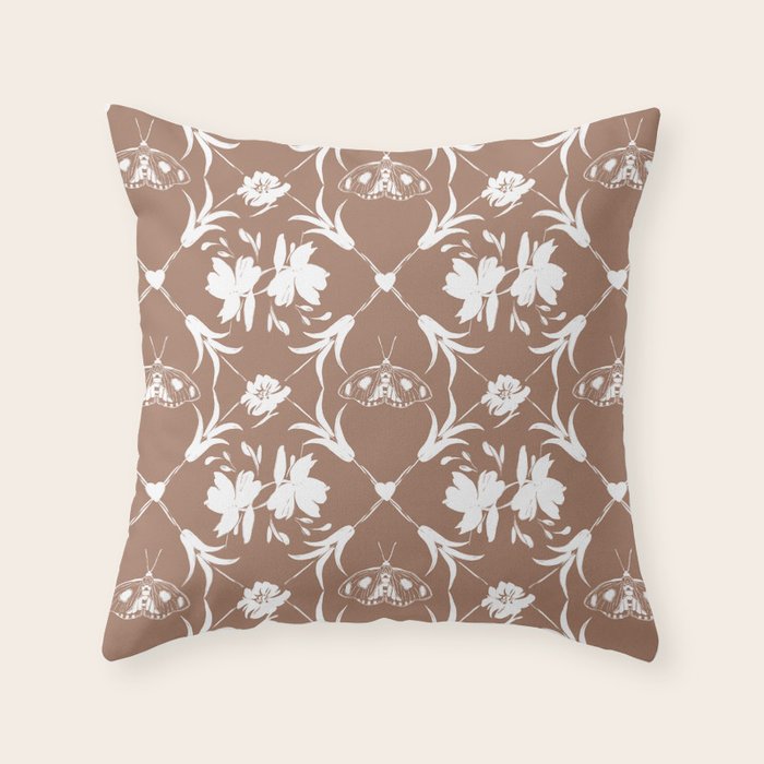 Bohemian Moth Haven  Throw Pillow Gallery Image 6