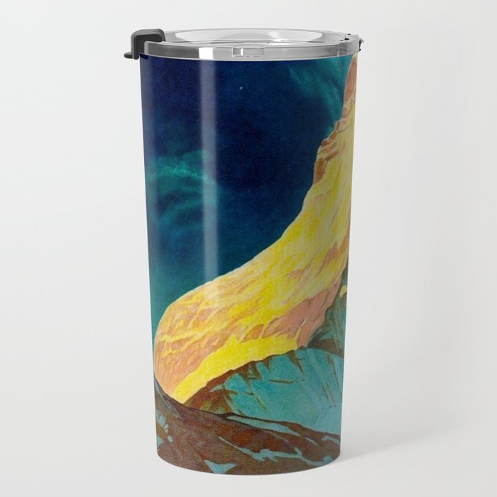 Zermatt Switzerland Vintage Mid Century Modern Travel Poster Travel Mug Gallery Image 3