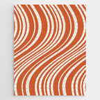 Wavy Stripes XLVIII - Bright Retro Red Jigsaw Puzzle Gallery Image 1