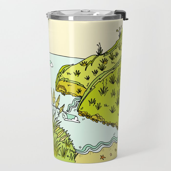 home is where you park it // wandering in new zealand // retro surf art by surfy birdy Travel Mug Gallery Image 2