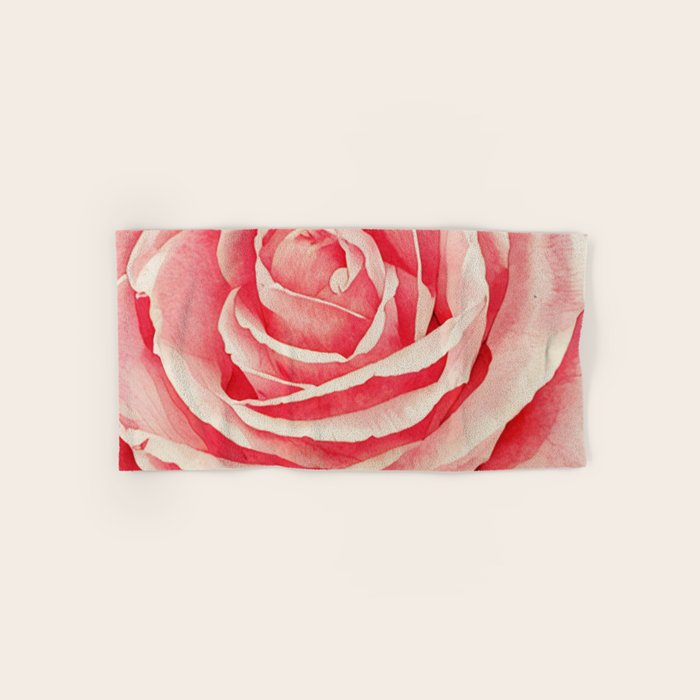 Close up pink rose Bath Towel Gallery Image 1