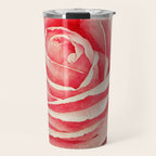 Close up pink rose Travel Mug Gallery Image 1