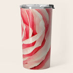 Close up pink rose Travel Mug Gallery Image 2
