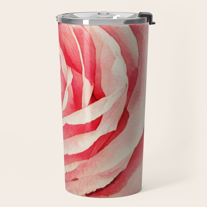 Close up pink rose Travel Mug Gallery Image 2