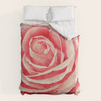 Close up pink rose Duvet Cover Gallery Image 6