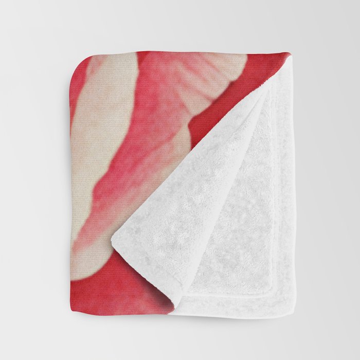 Close up pink rose Throw Blanket Gallery Image 3