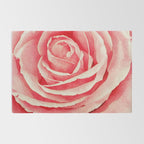 Close up pink rose Rug Gallery Image 2