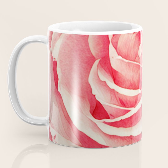 Close up pink rose Coffee Mug Gallery Image 3