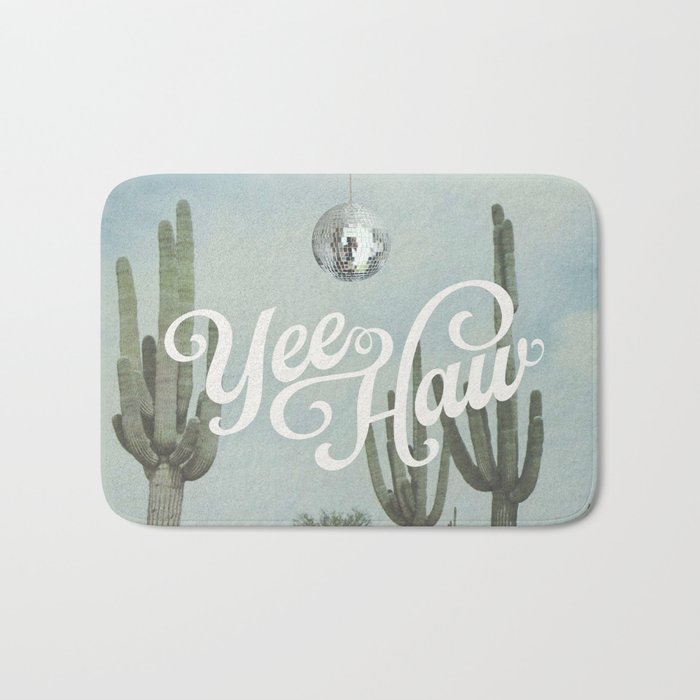 Yee Haw Disco Cactus Bath Mat Gallery Image 1